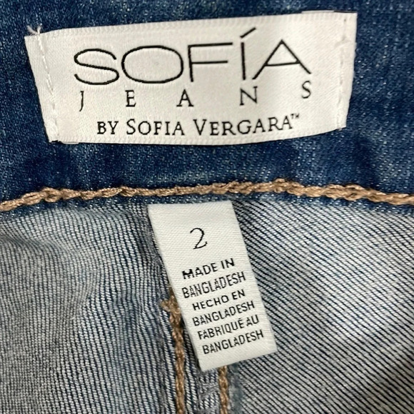 NWT Sofia Jeans By Sofia Vergara Rosa Super HR Curvy Ankle Denim Ankle 2 - Picture 11 of 16